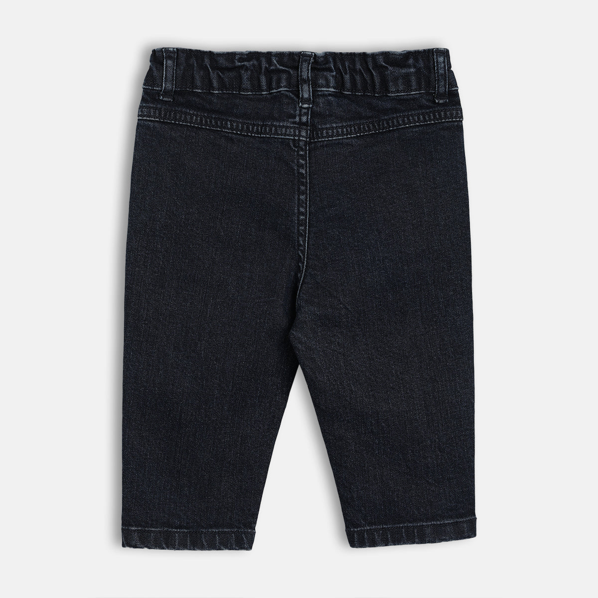 Girls Dark Wash Adjustable Waistband Full Length Denim Pant