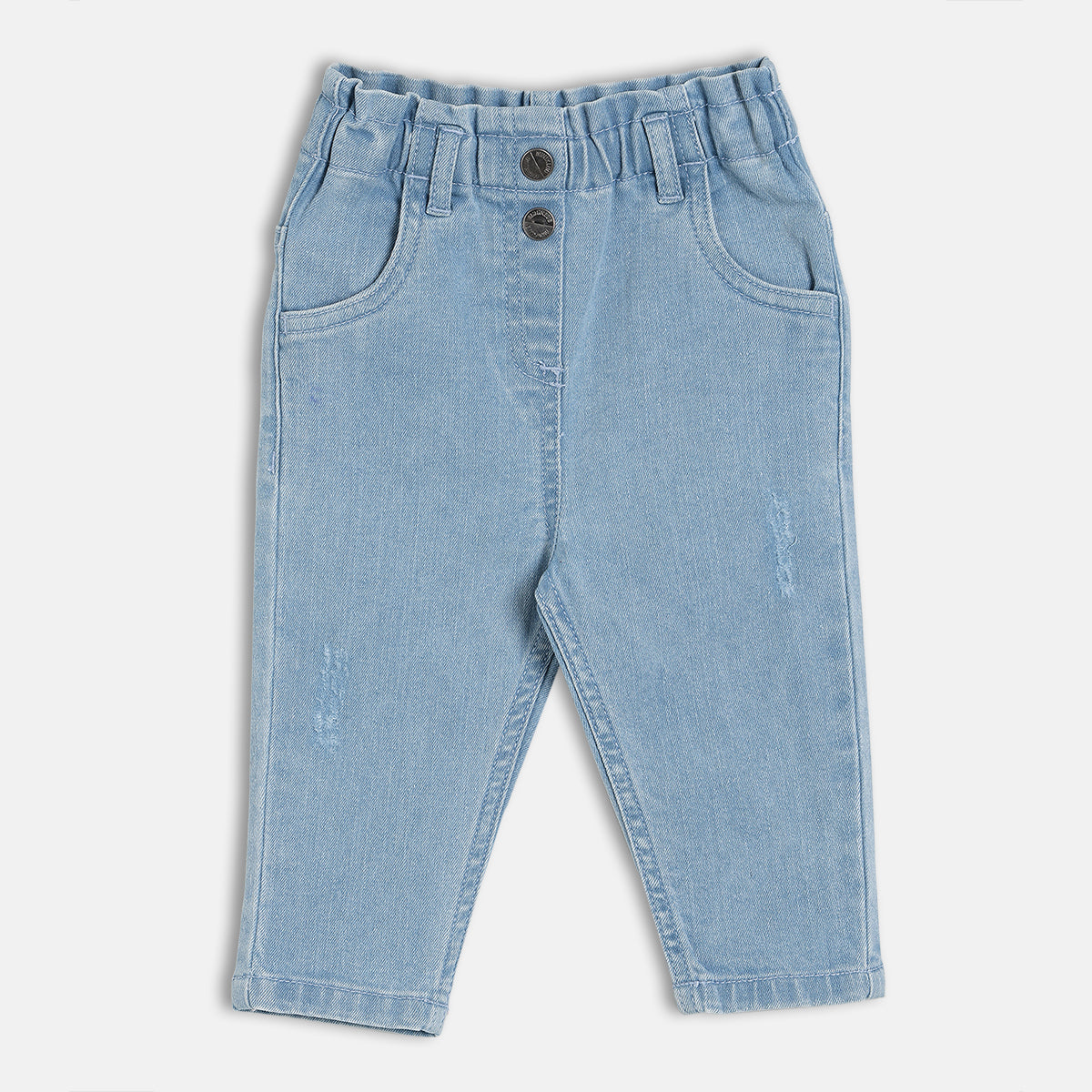 Solid Denim Pant - Blue