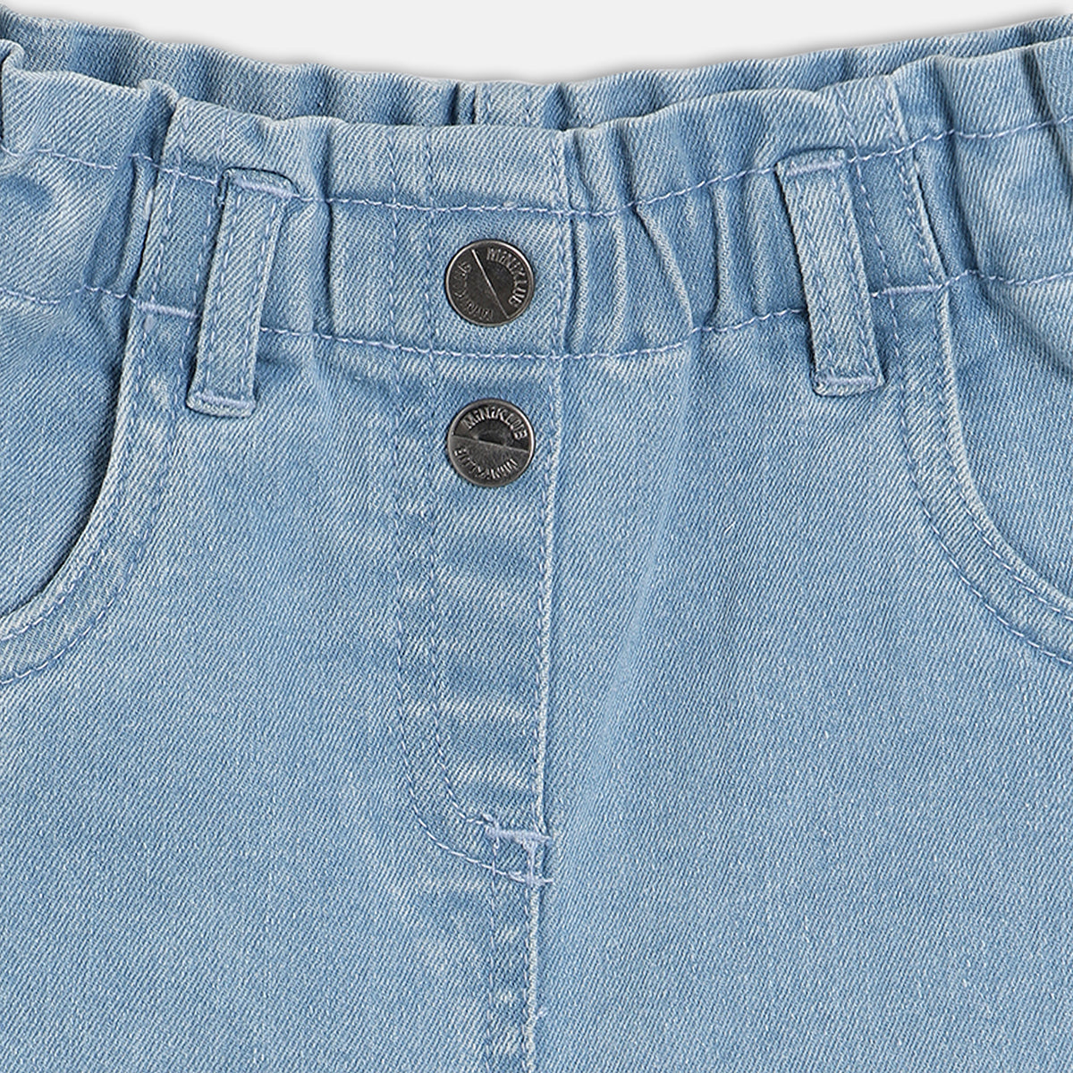 Solid Denim Pant - Blue
