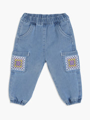 Girls Single Denim Pant