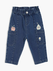 Girls Blue Denim Pant