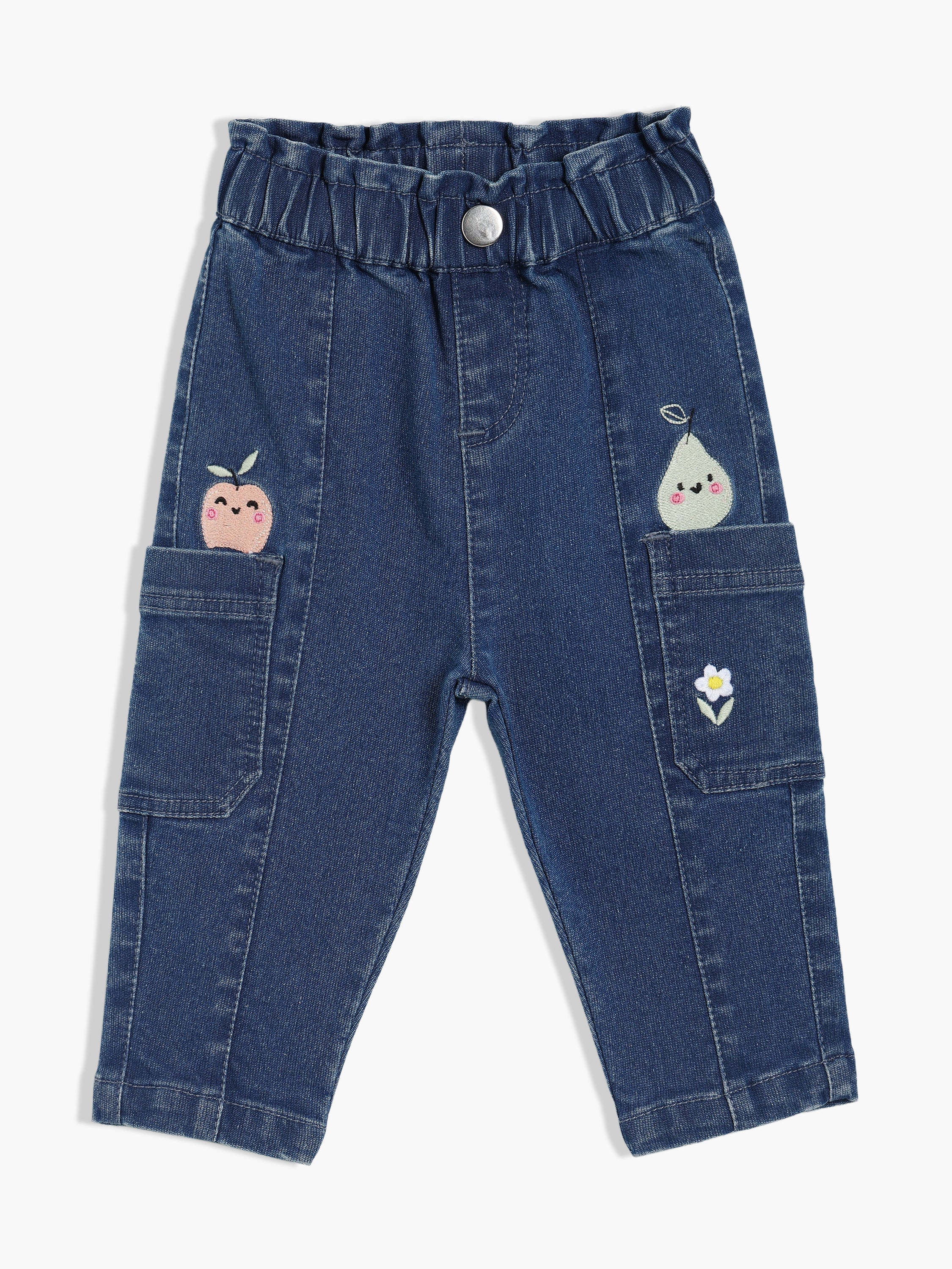 Girls Blue Denim Pant