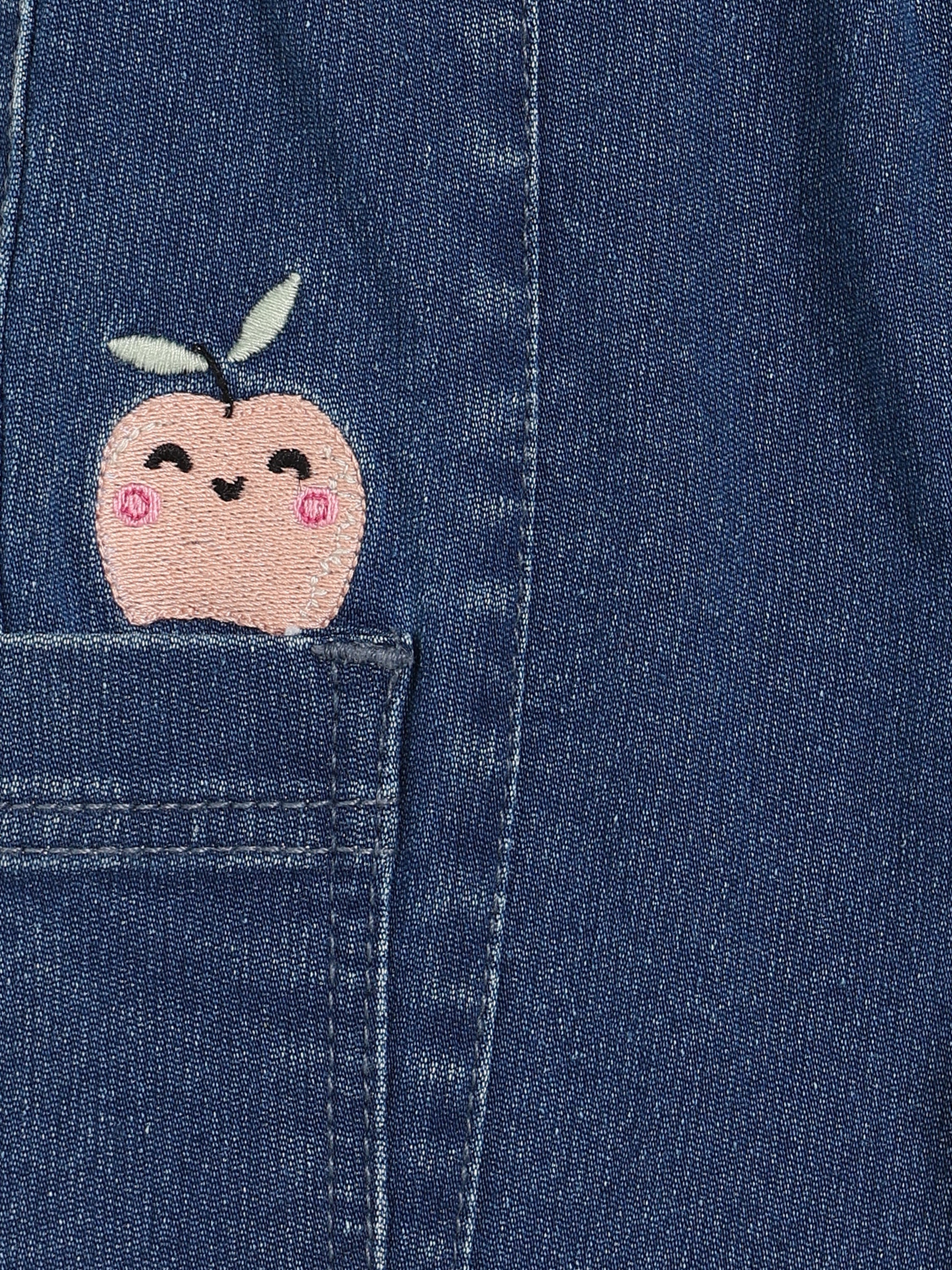 Girls Blue Denim Pant
