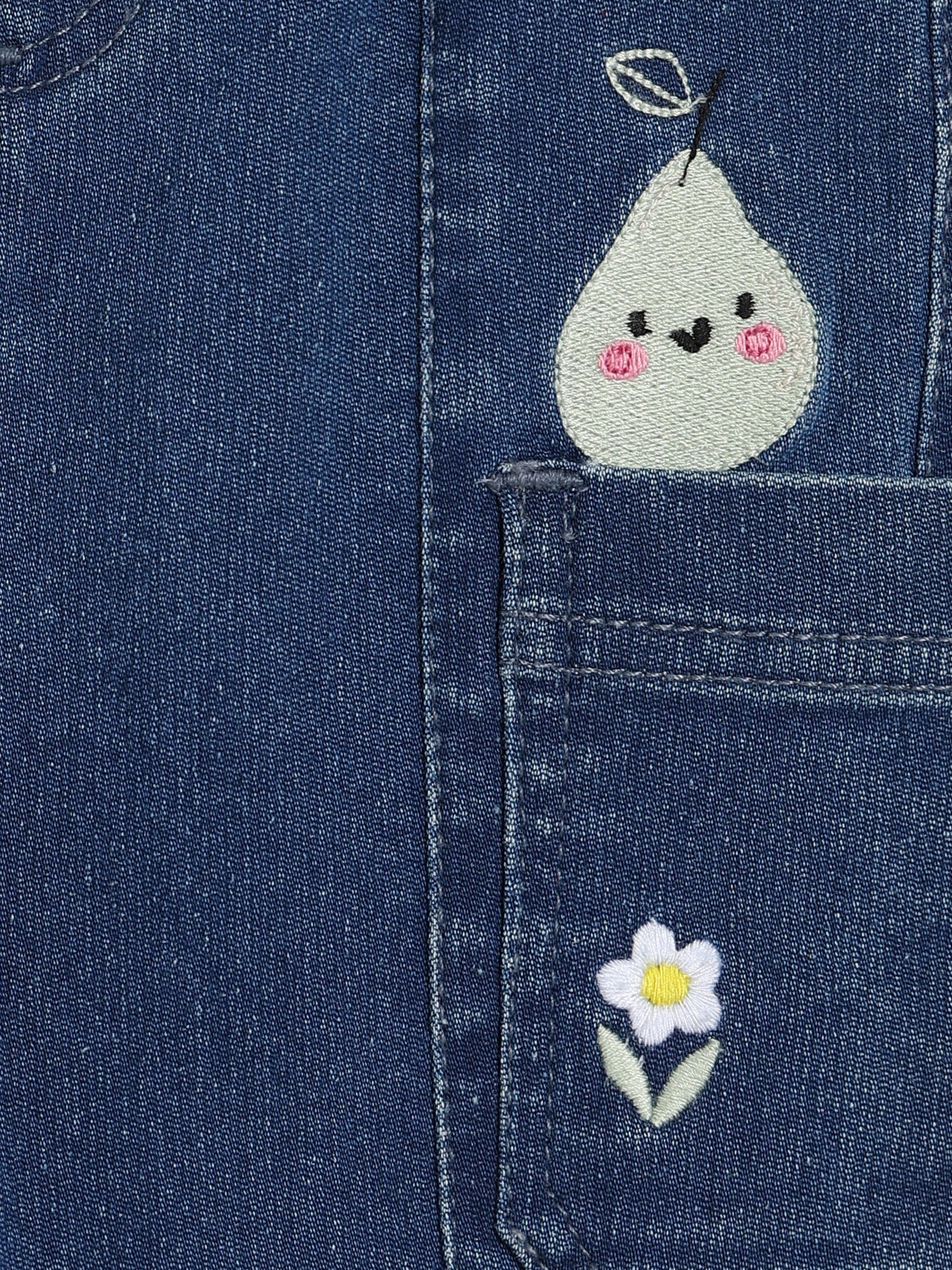 Girls Blue Denim Pant
