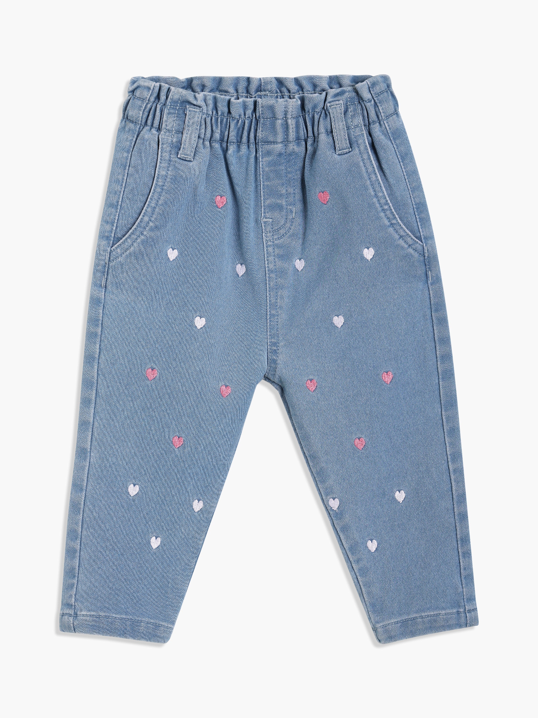 Girls Blue Denim Pant