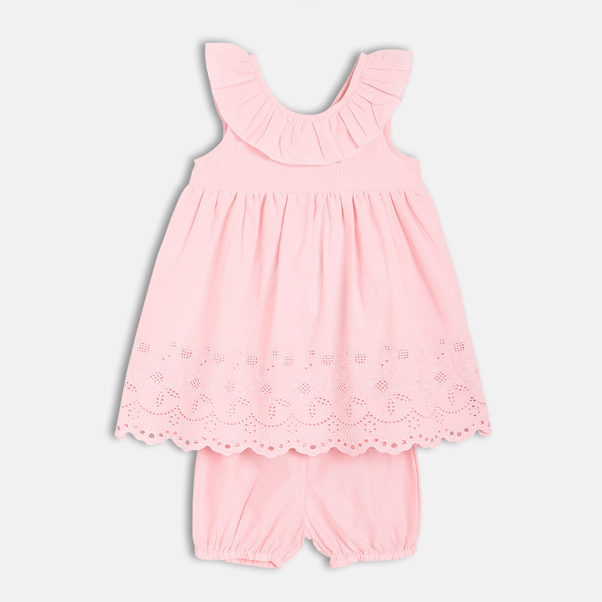 Girls Pink Sleeve Less Dress