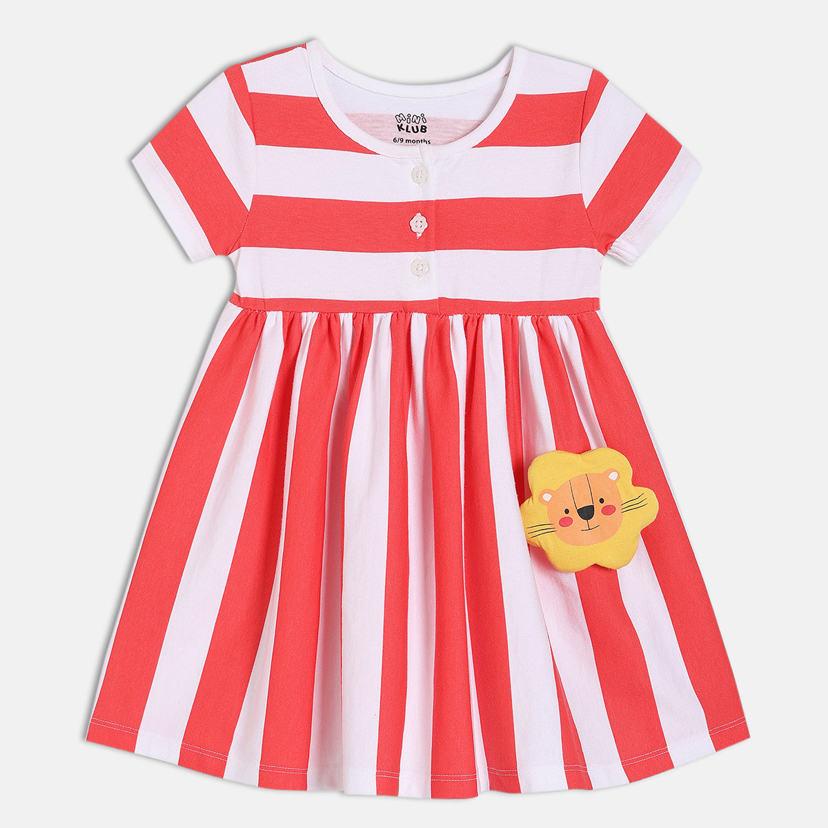 Girls White/Red Dress