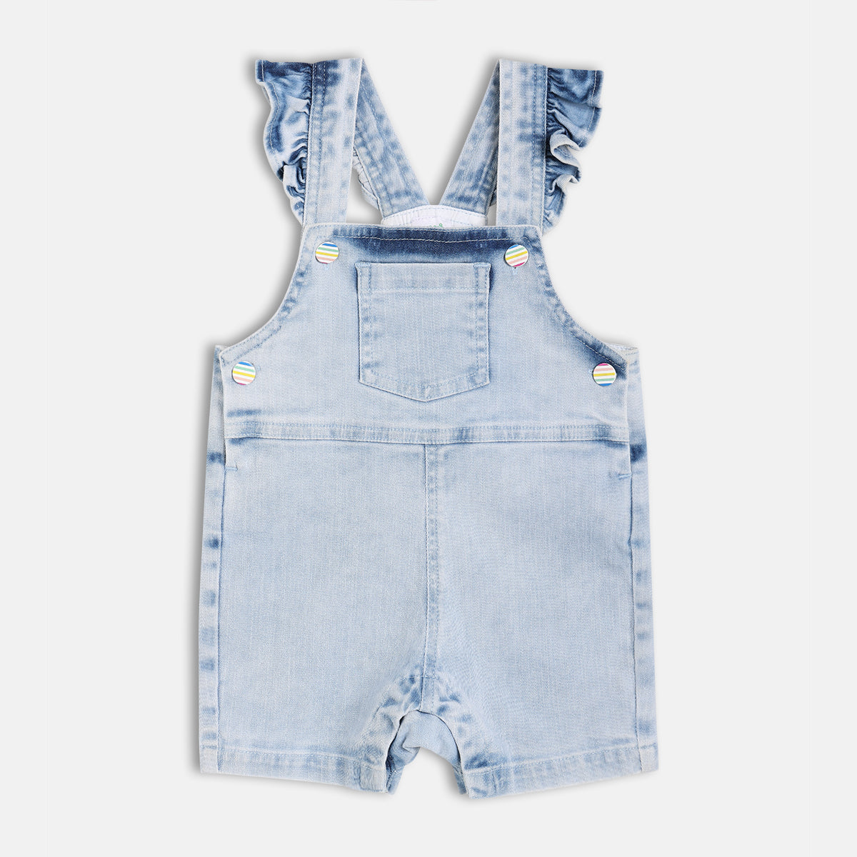 Girls Multi Dungaree Set