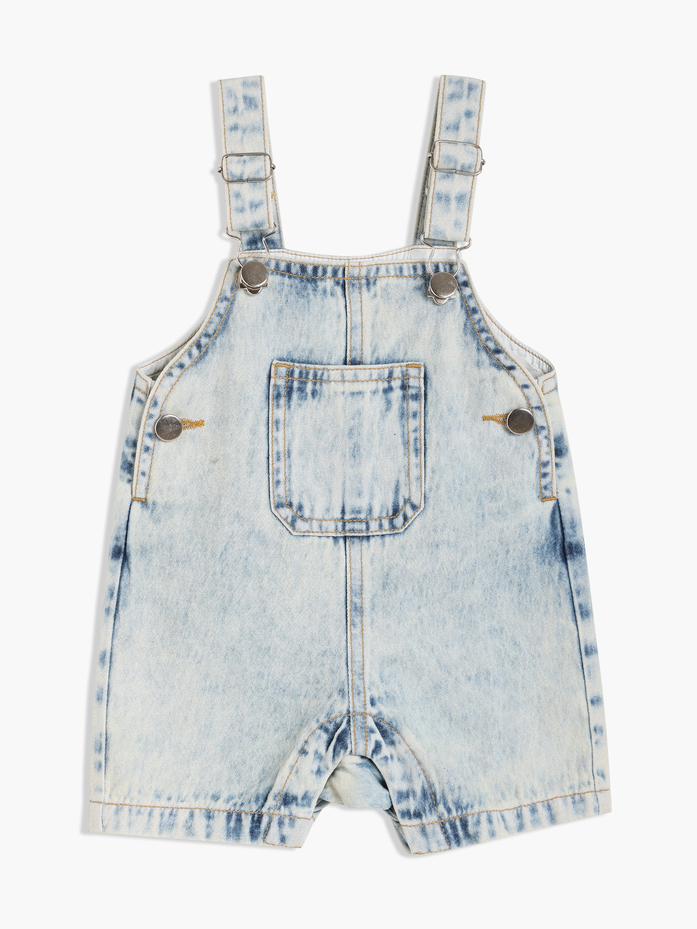 Girls Blue Dungaree Set
