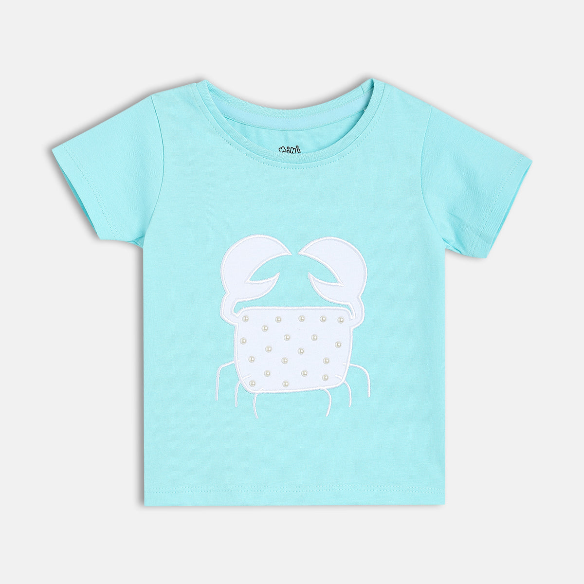 Girls Sky Blue Knit Top