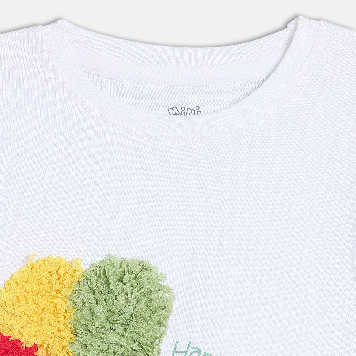 Baby Girls Bunny Print T-Shirt, White