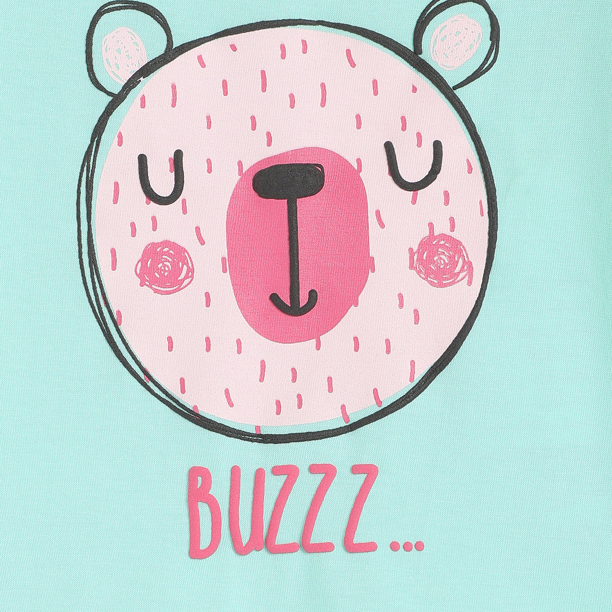 Girls Light Blue Short Sleeve Knit Top