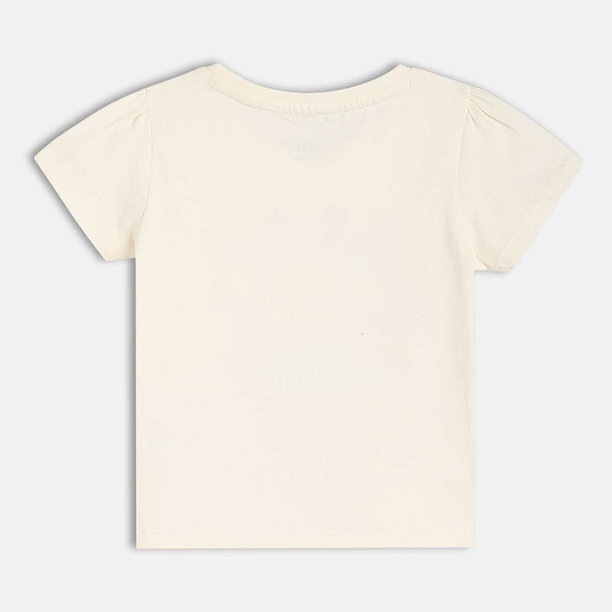 Girls White Short Sleeve Knit Top