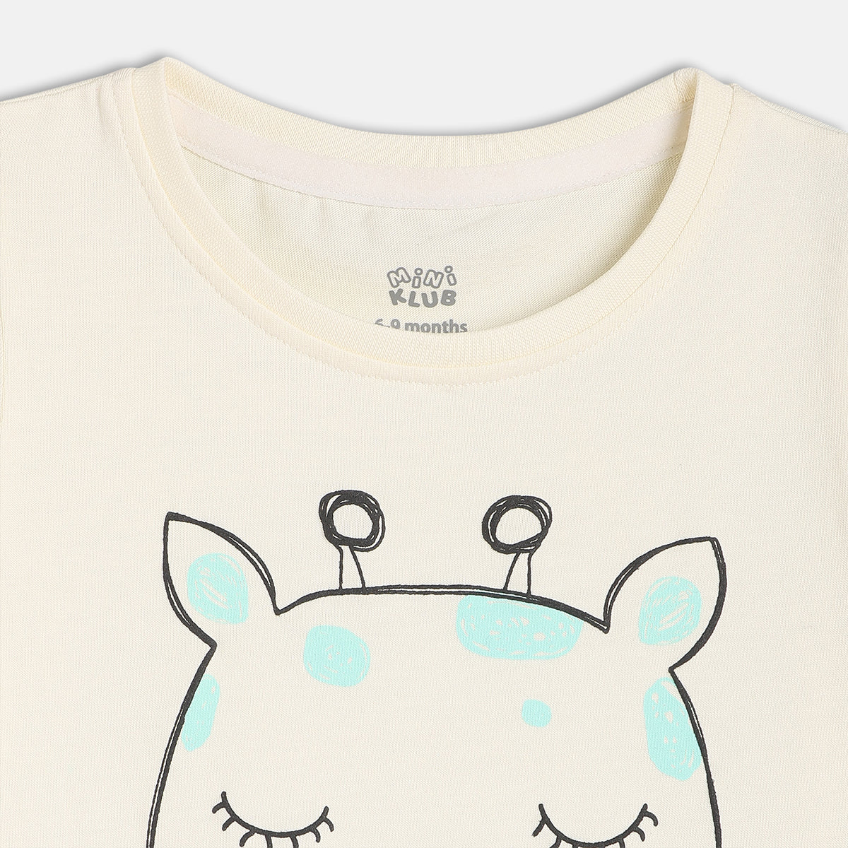 Girls White Short Sleeve Knit Top