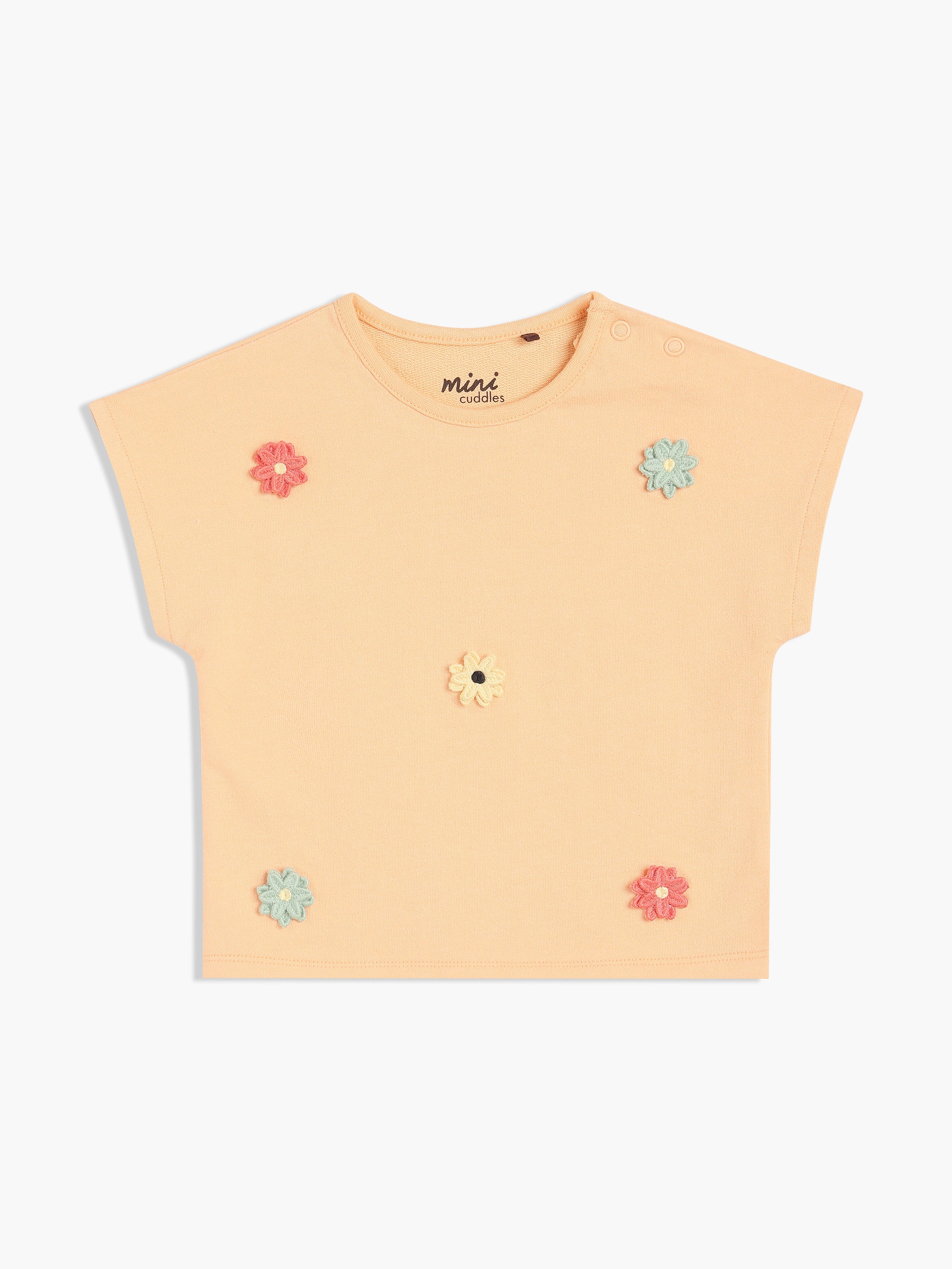 Girls Orange Knit Top
