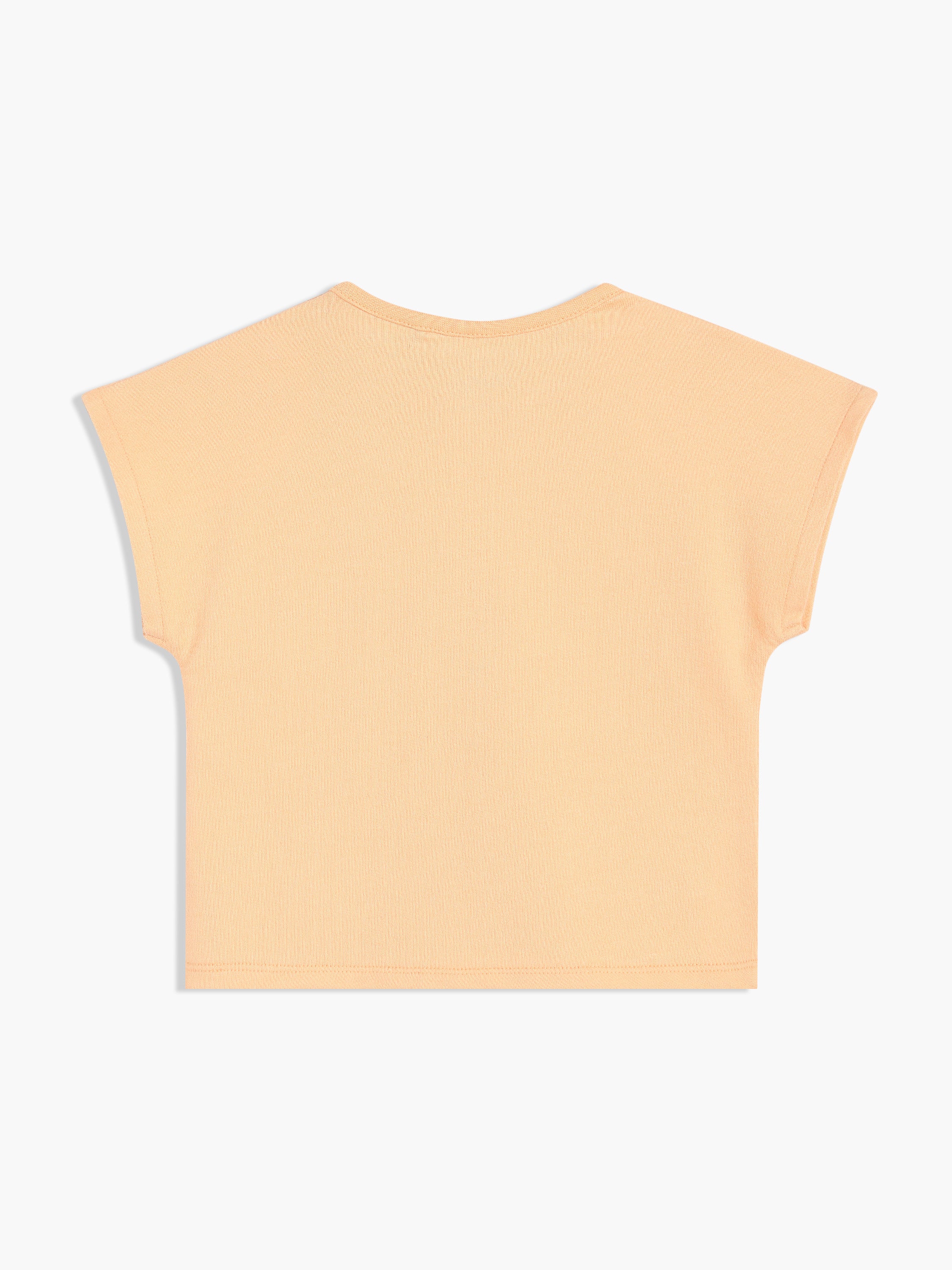 Girls Orange Knit Top