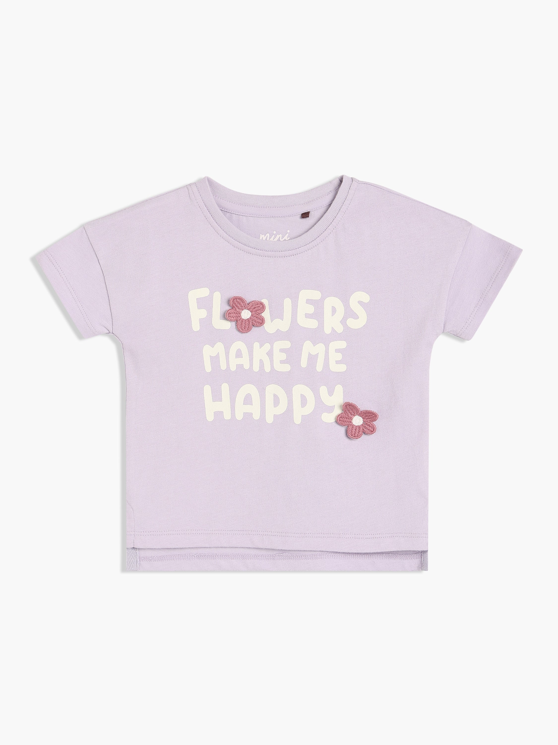 Girls Lavender Knit Top