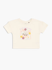 Girls Cream Knit Top