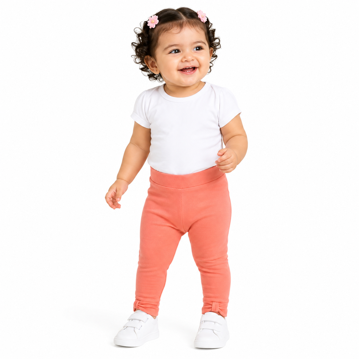 Girls Orange Legging