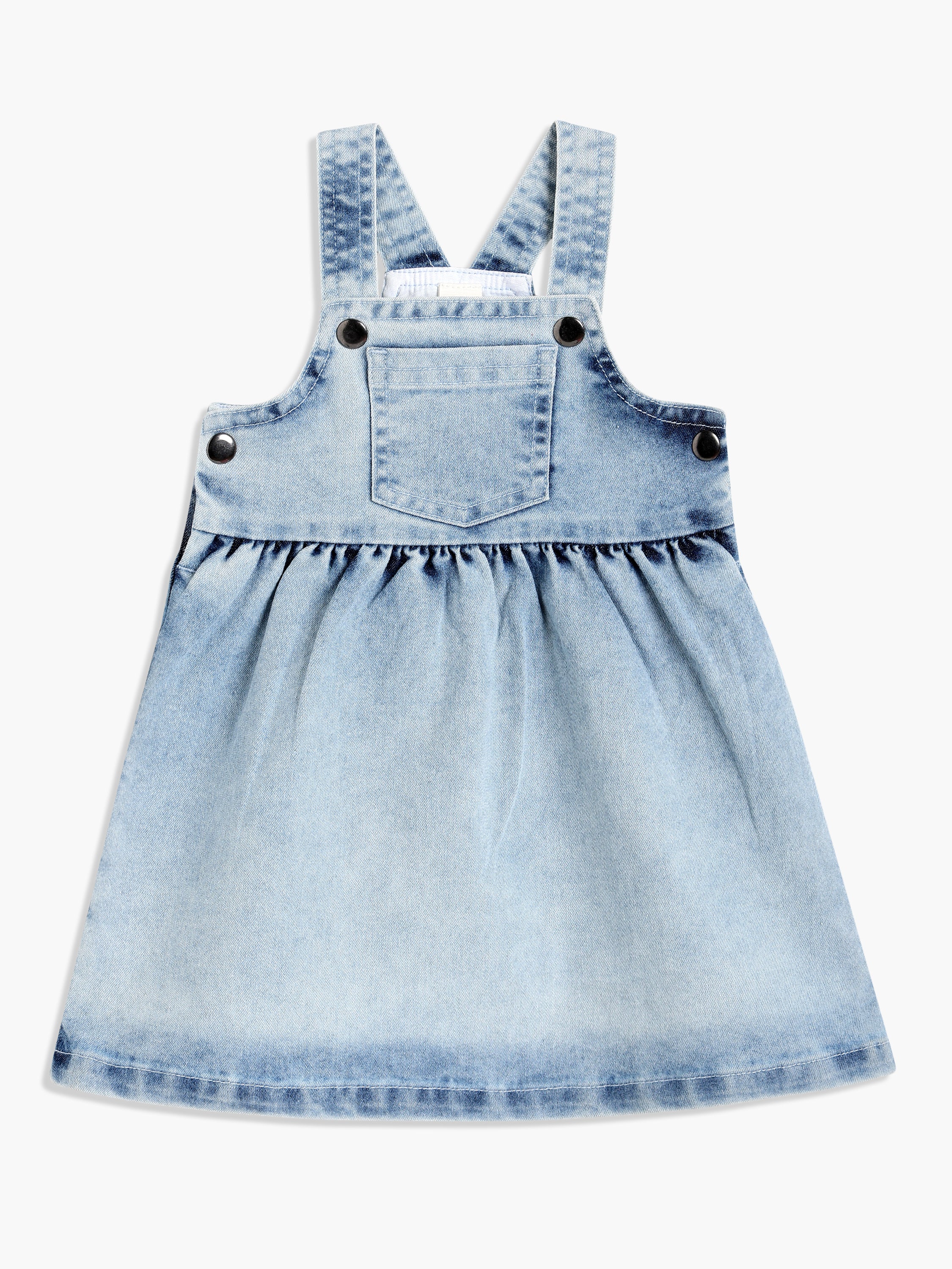 Girls Blue Pinny Set