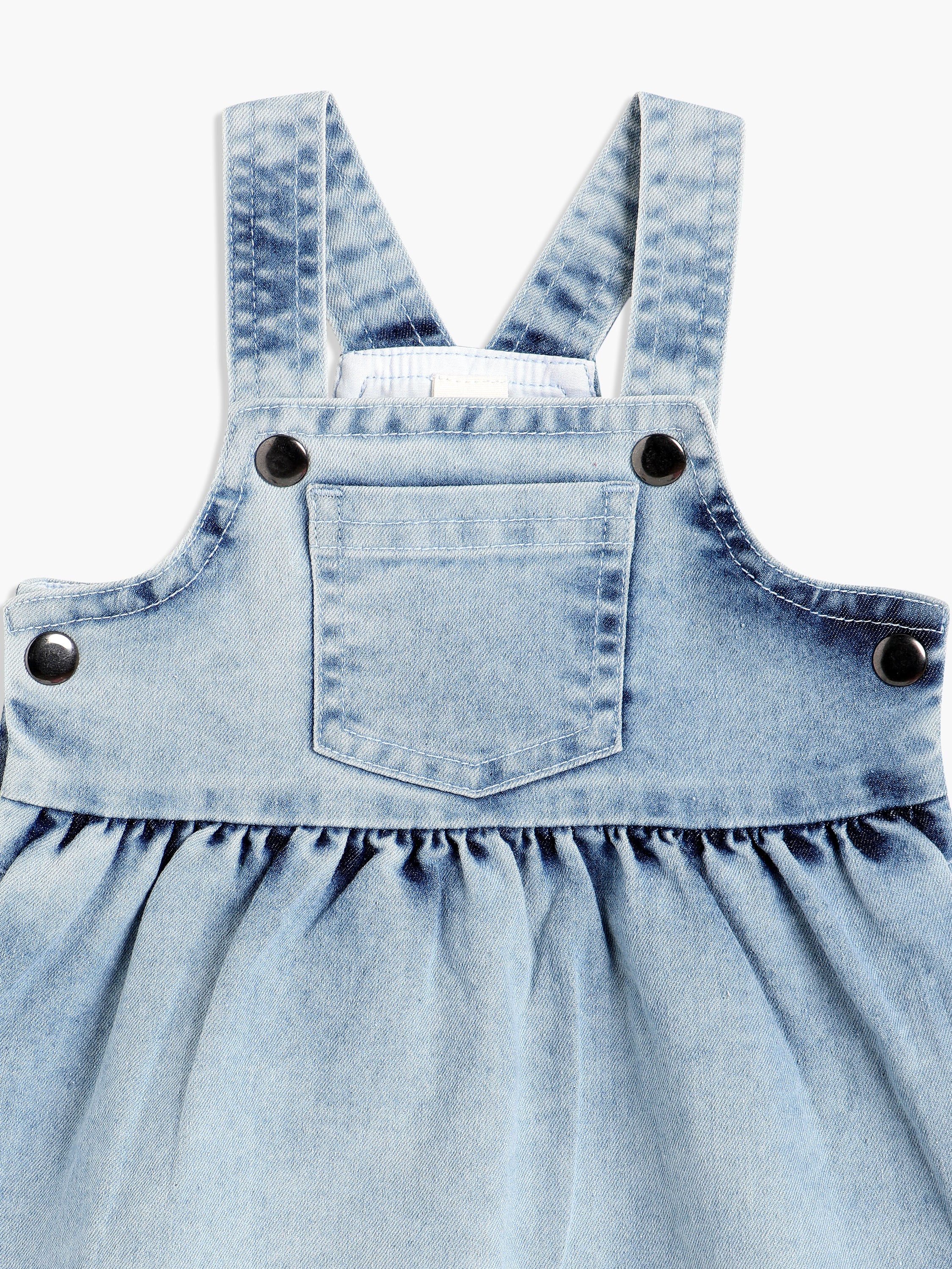Girls Blue Pinny Set