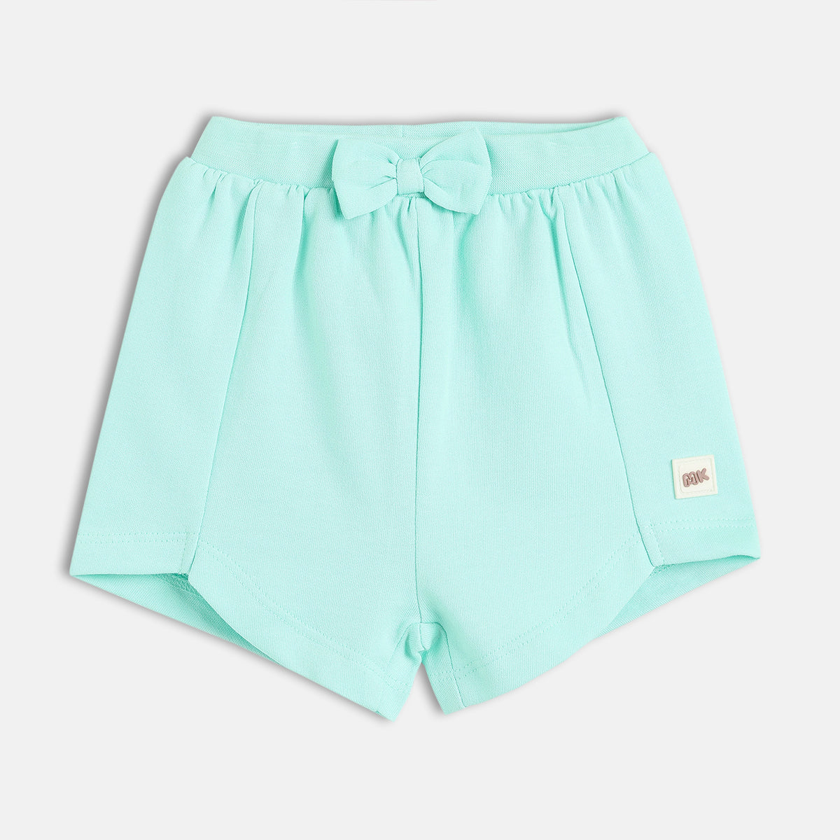Girls Light Blue Elasticated Shorts
