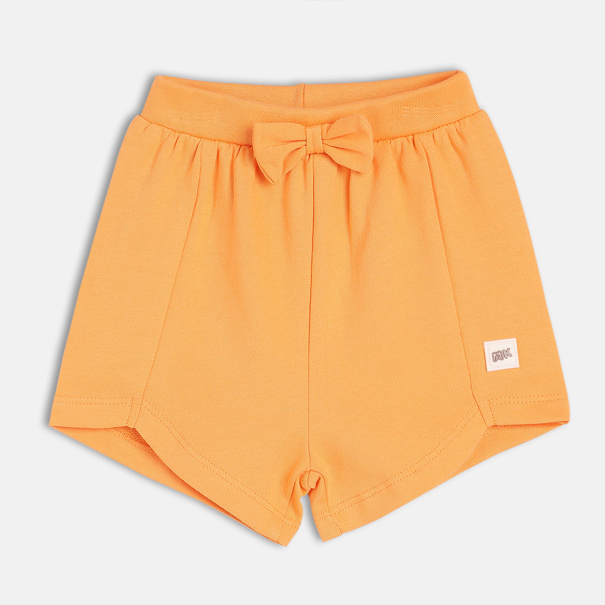 Girls Orange Elasticated Shorts