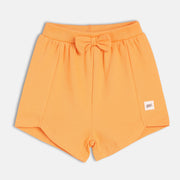 Girls Orange Elasticated Shorts
