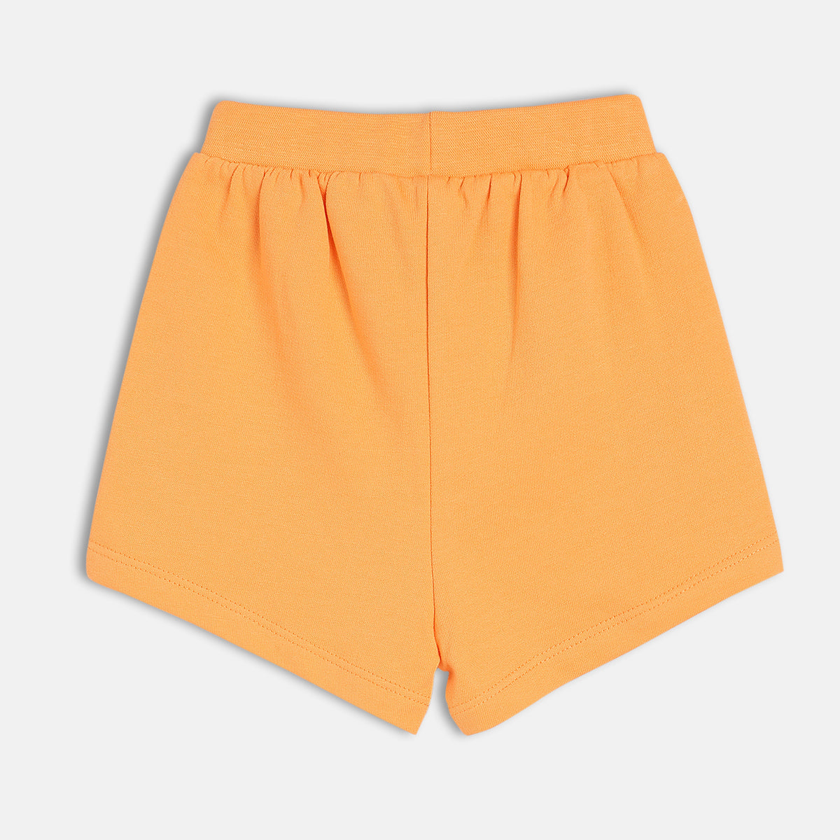 Girls Orange Elasticated Shorts
