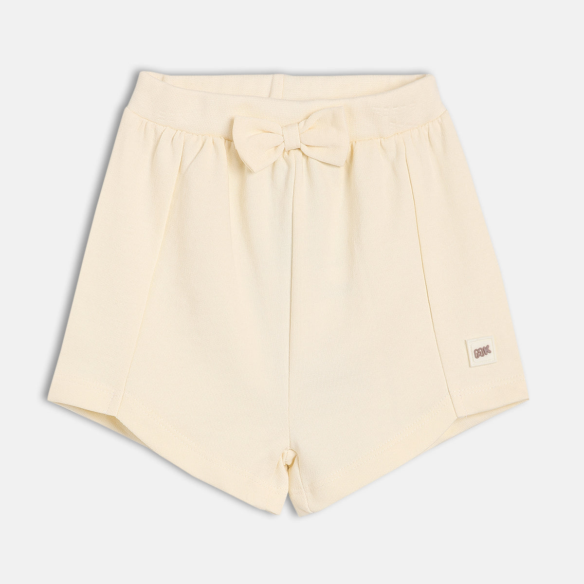 Girls White Elasticated Shorts