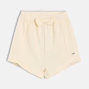 Girls White Elasticated Shorts