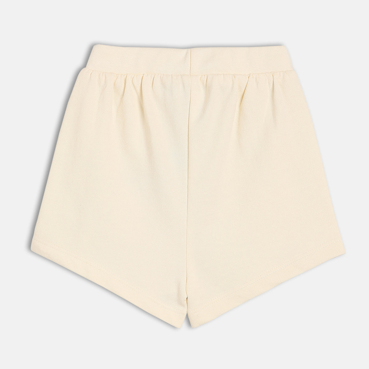 Girls White Elasticated Shorts