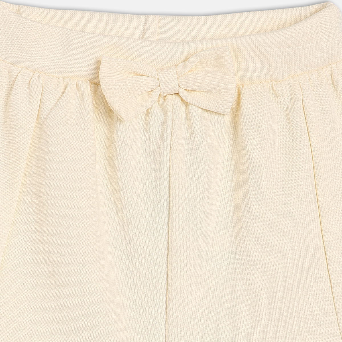Girls White Elasticated Shorts