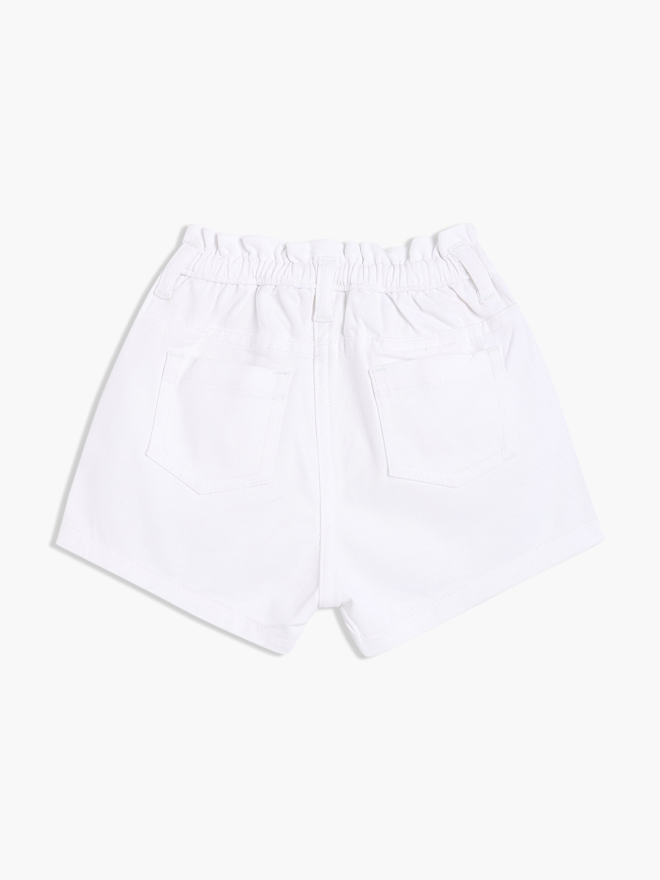 Girls White Shorts