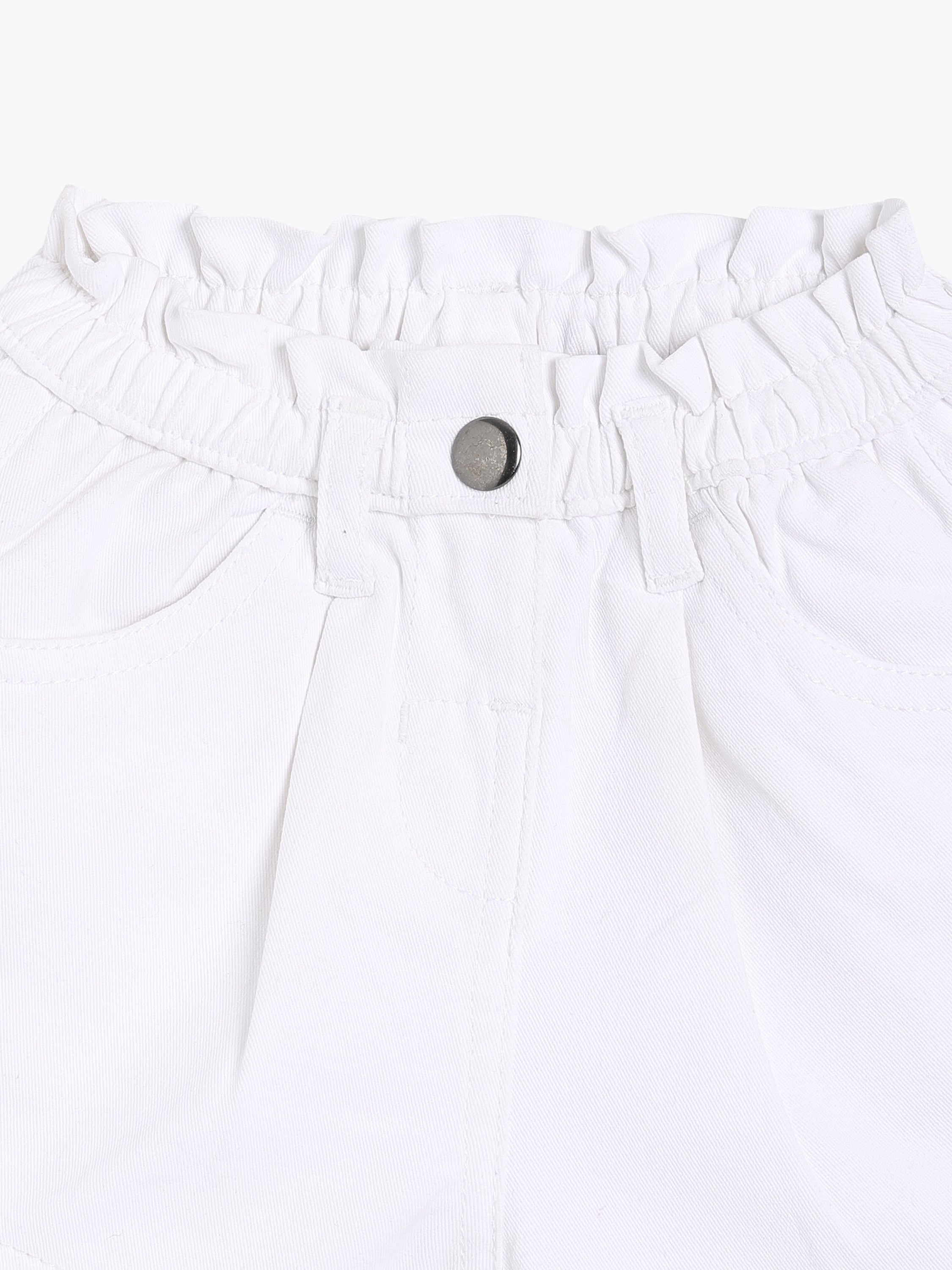 Girls White Shorts