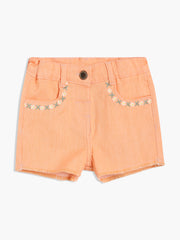 Girls Orange Shorts