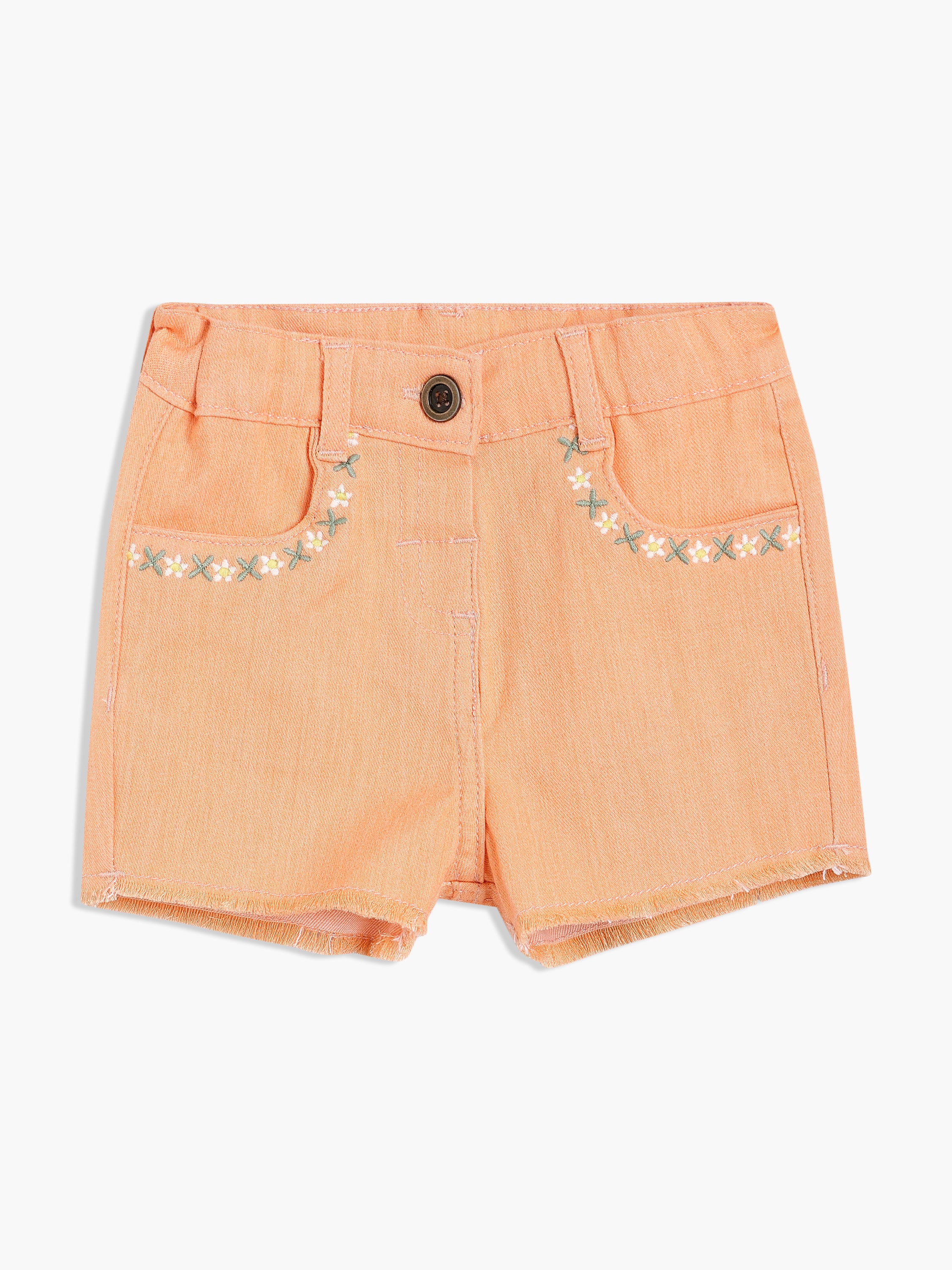 Girls Orange Shorts