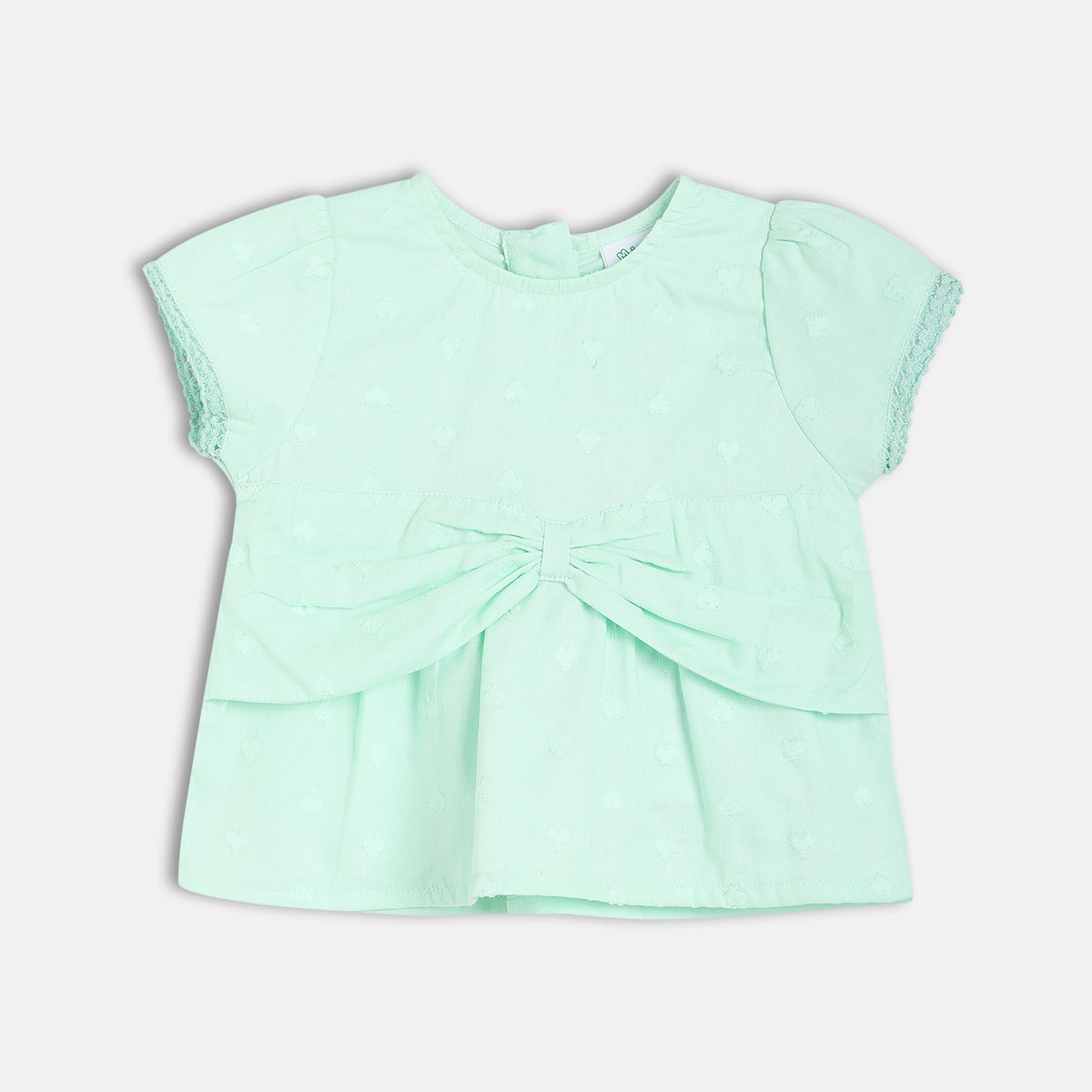 Girls Green Short Sleeve Top And Bottom