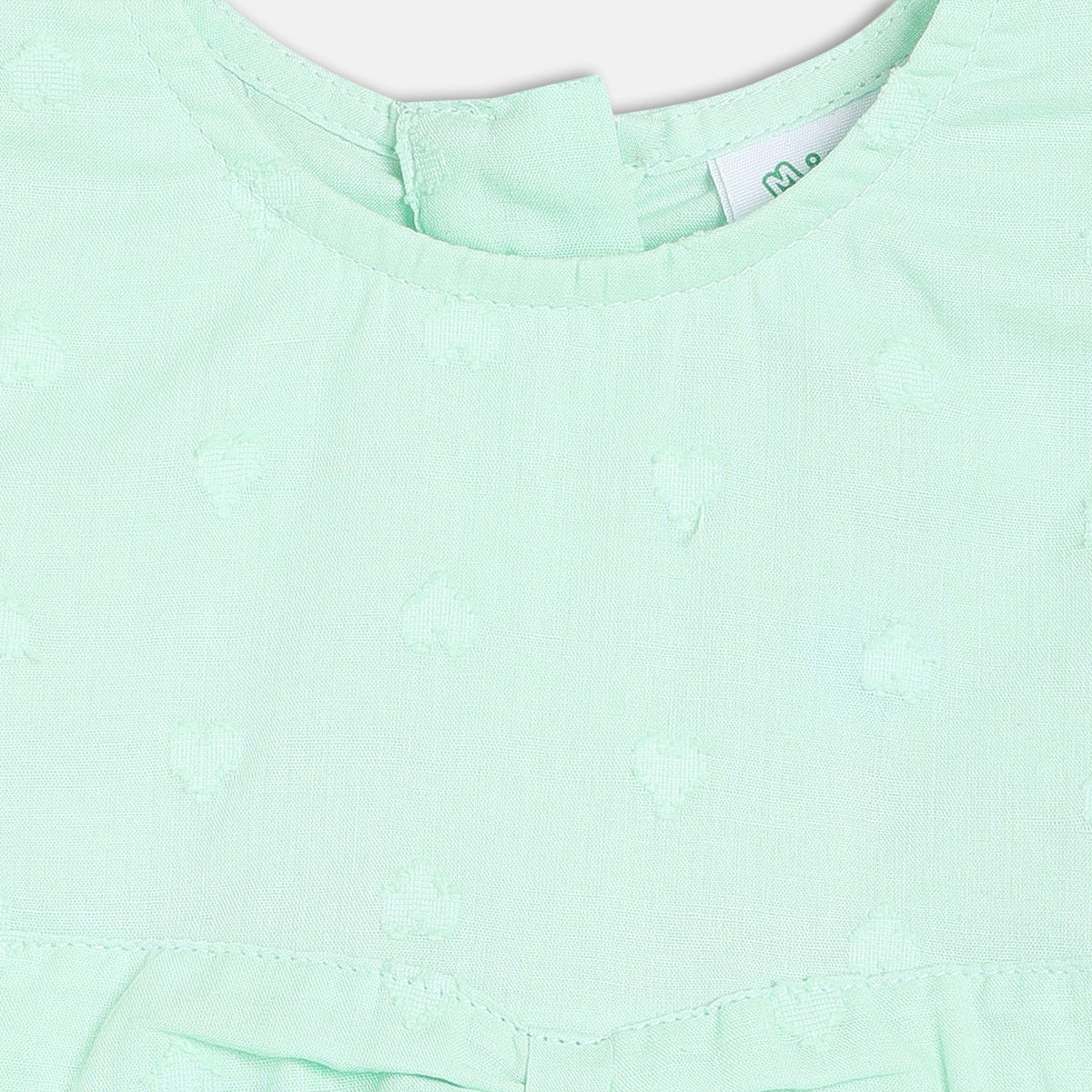 Girls Green Short Sleeve Top And Bottom