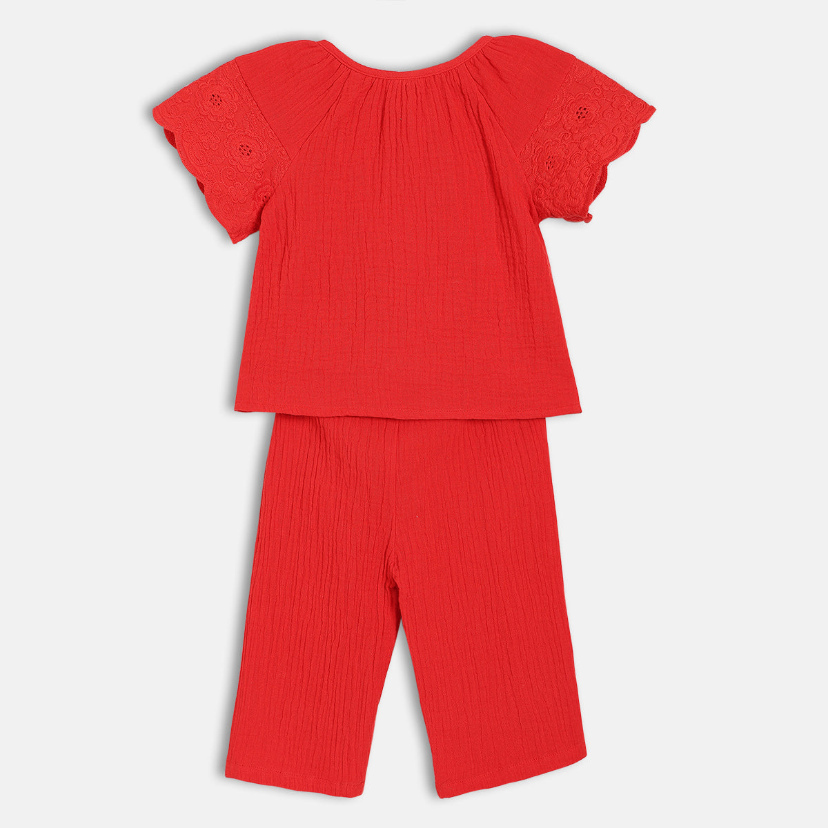 Girls Red Top And Bottom