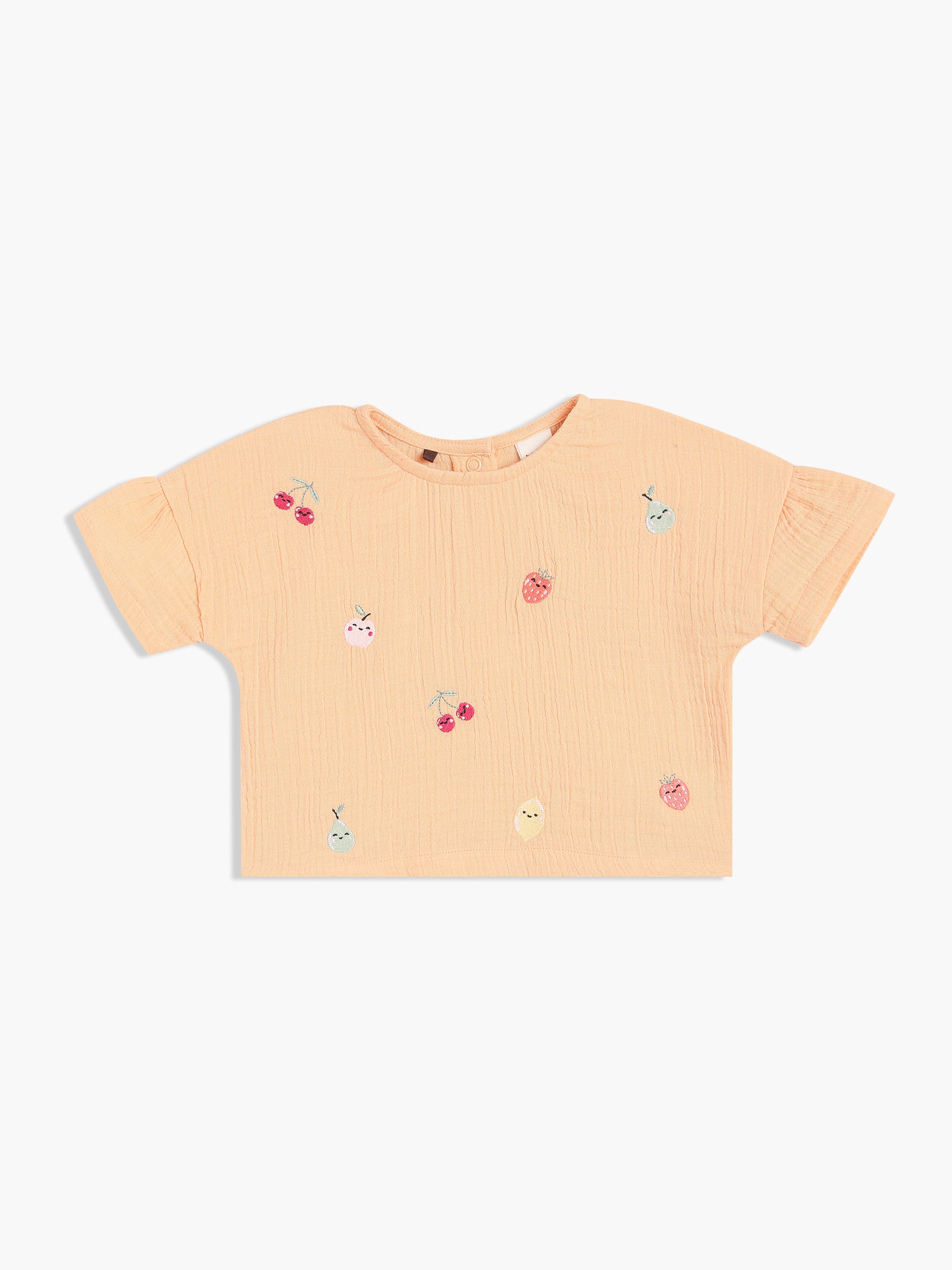 Girls Orange Top And Bottom