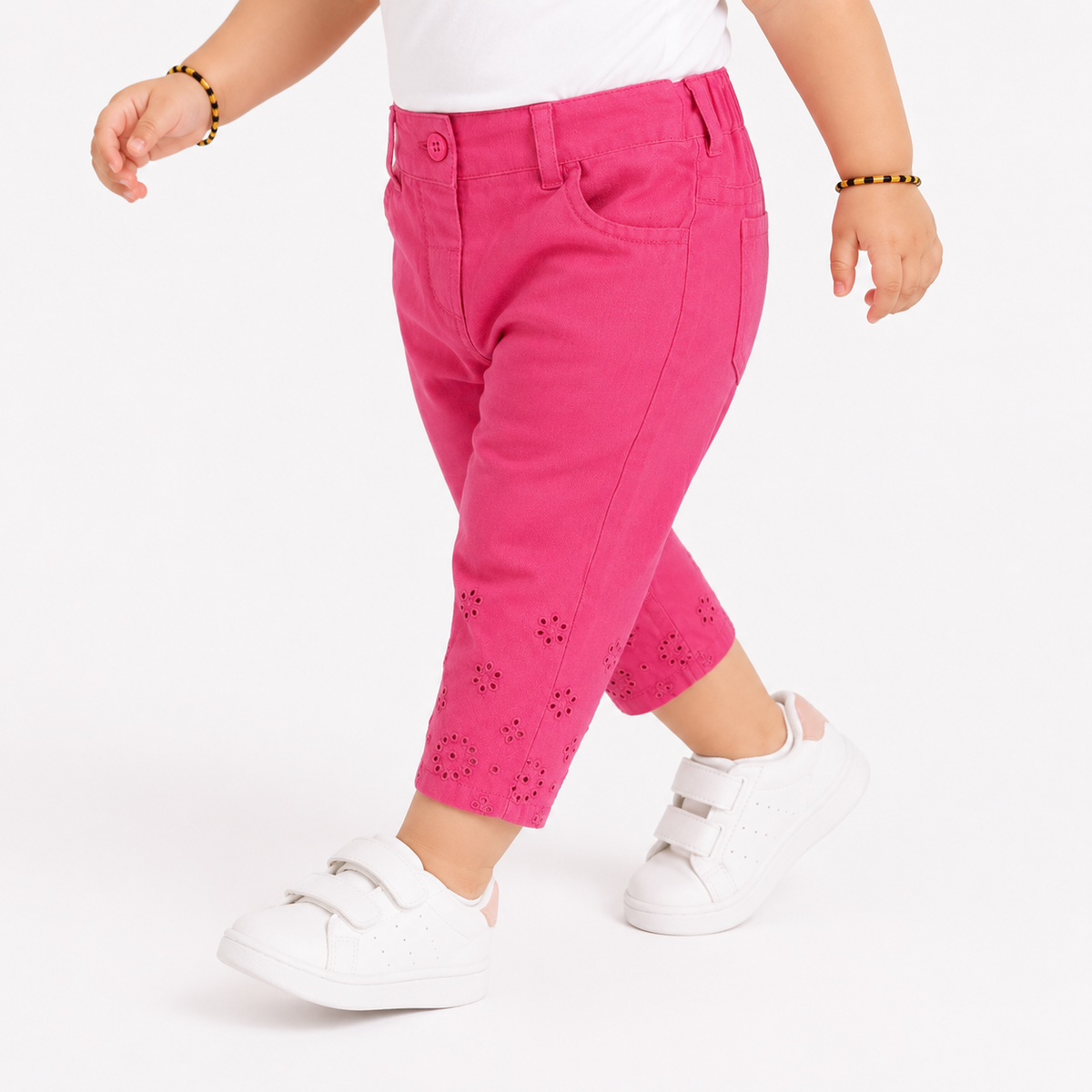 Girls Pink Woven Pant