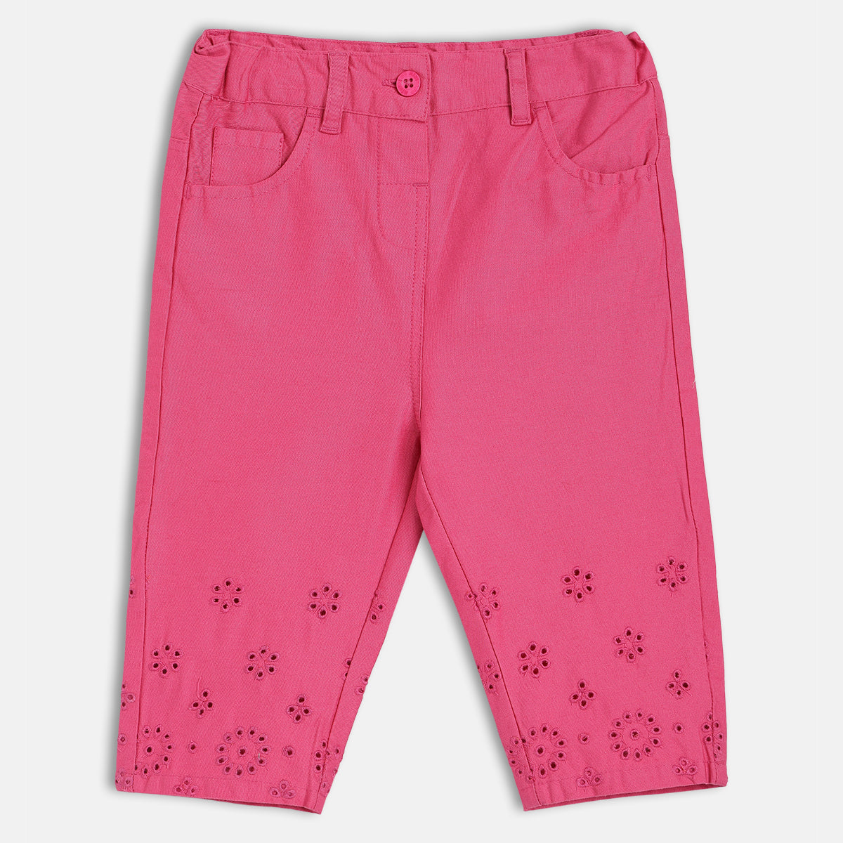 Girls Pink Woven Pant
