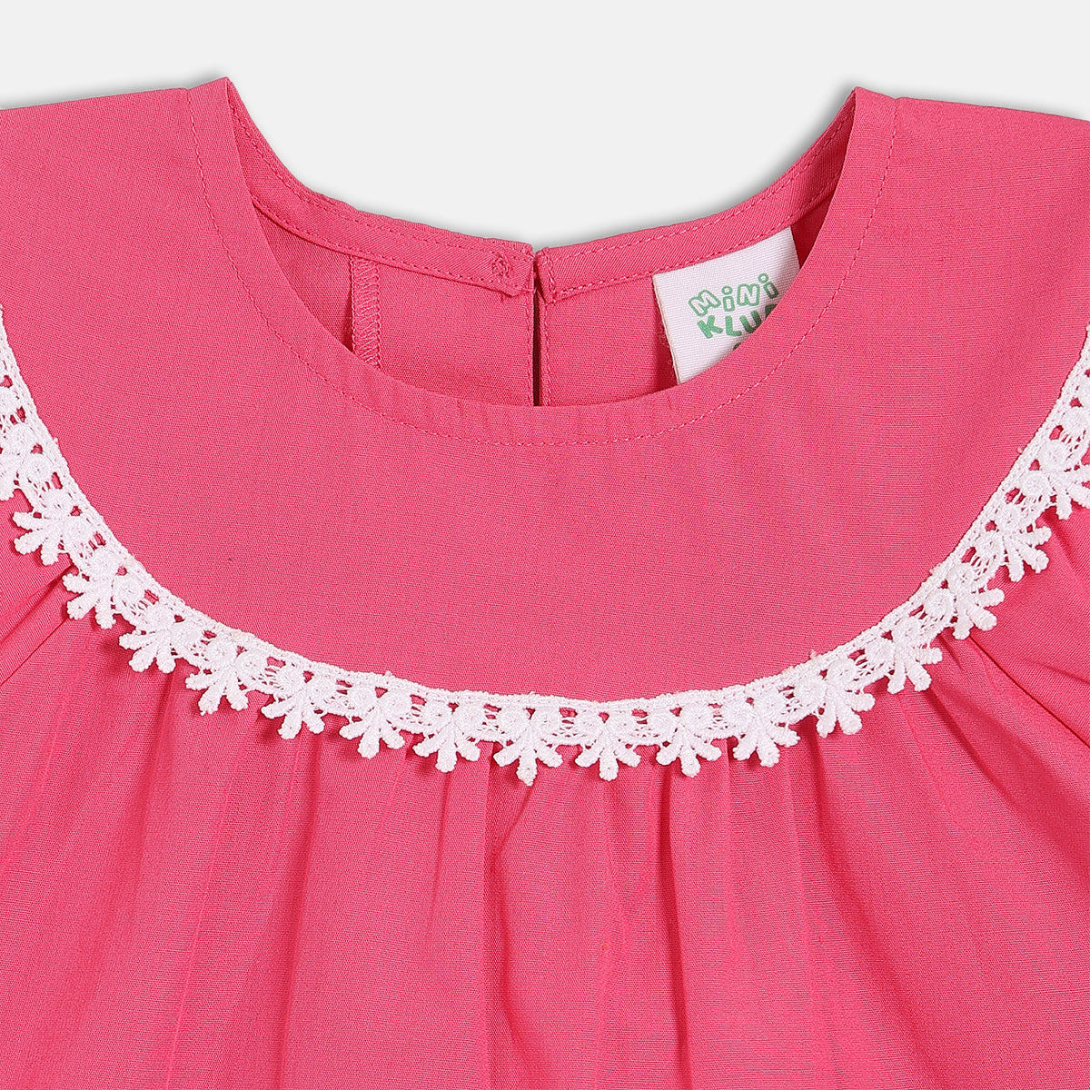 Girls Pink Woven Top