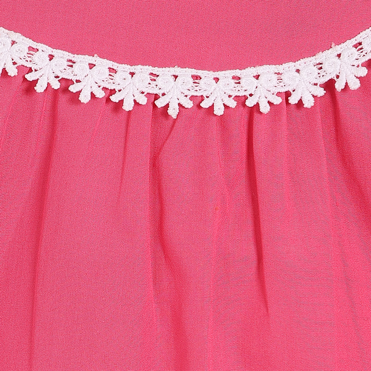 Girls Pink Woven Top