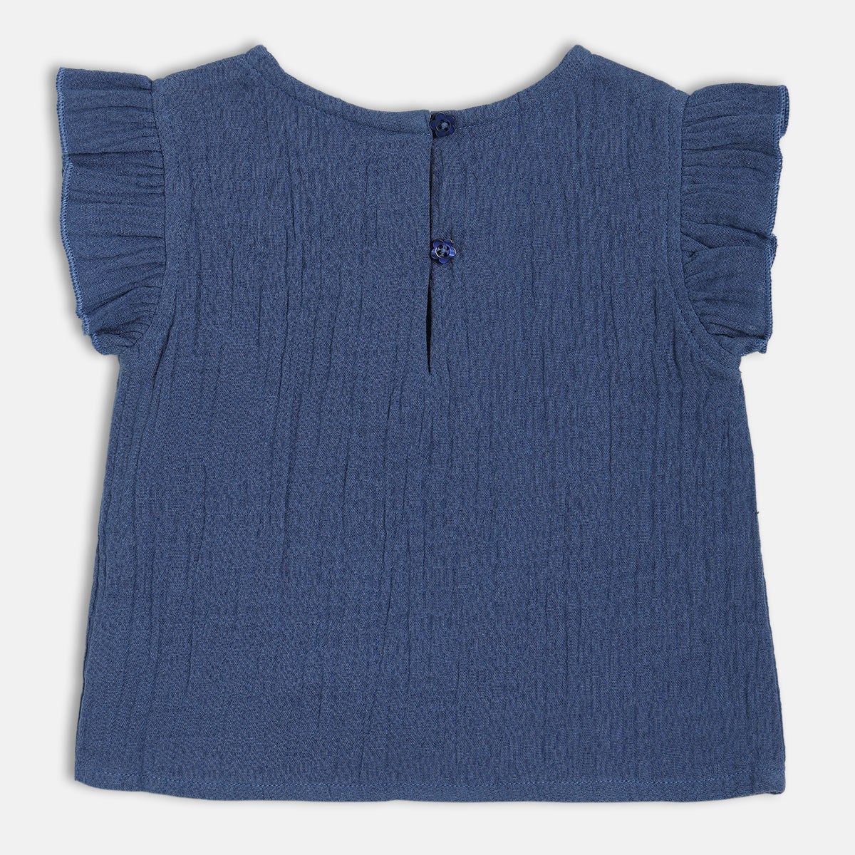 Girls Blue Woven Top