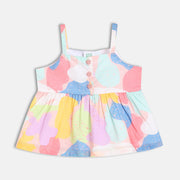 Girls Multi Woven Top