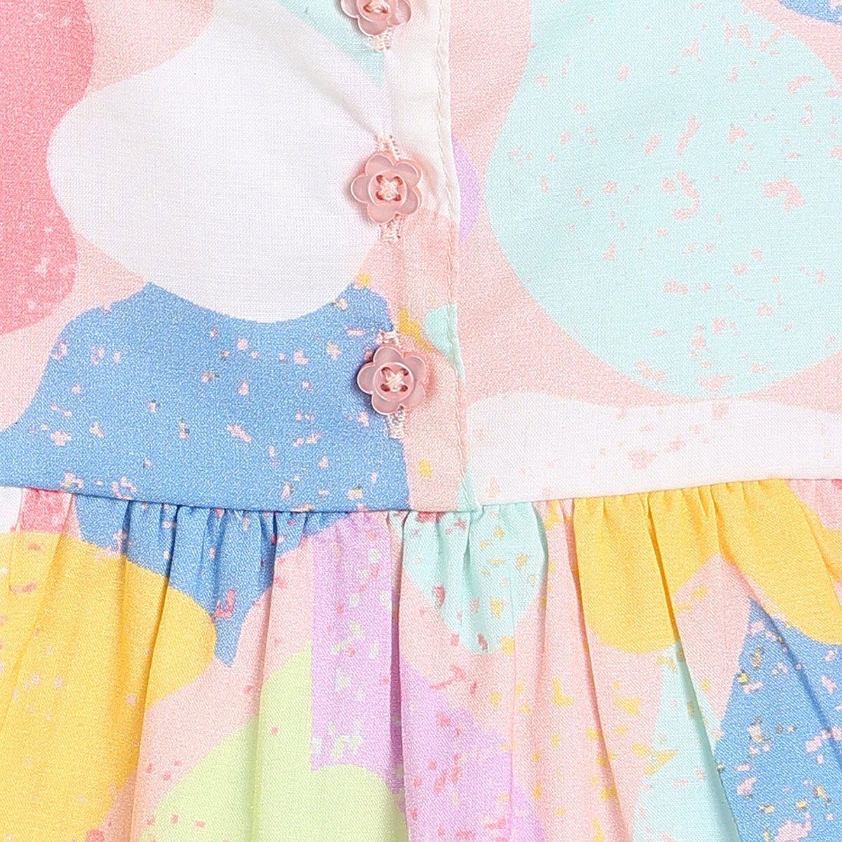 Girls Multi Woven Top