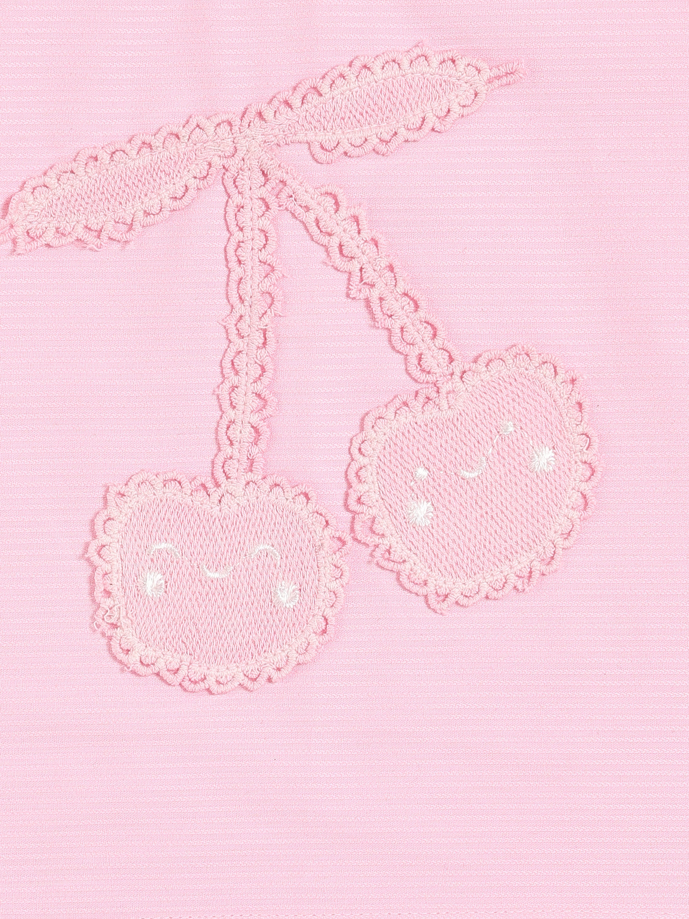 Girls Pink Woven Top