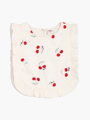 Girls Cream Woven Top